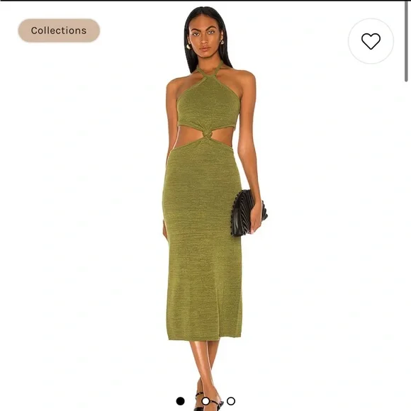 slim fit dress slacks Ali Deep Pasture Draped Silk Maxi Dress